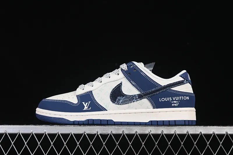 All categories Nk SB Dunk Series Nk SB Dunk Low High-end customized low-top sneakers Nike SB Dunk Low LV co-branded distressed denim hook Anniversary high-end customized low-top casual sneakers XS6089-631
